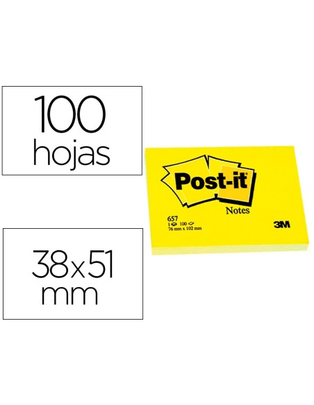 Bloc de notas adhesivas quita y pon post-it...
