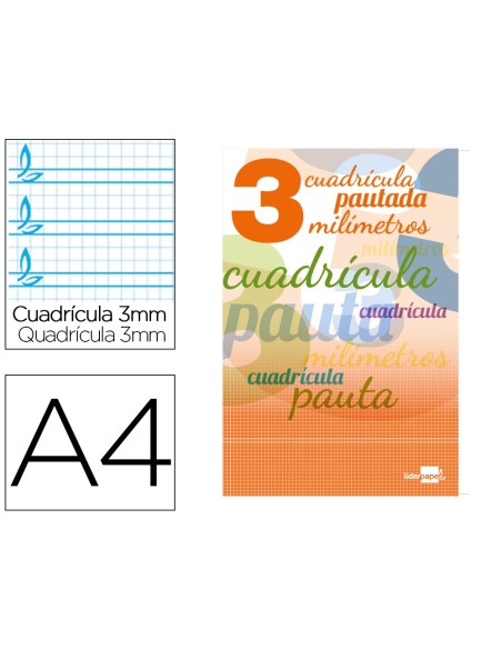 Libreta liderpapel pautaguia tapa cartoncillo...