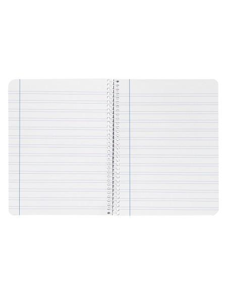 Cuaderno espiral liderpapel cuarto witty tapa dura 80h 75gr pauta ancha 3,5mm con margen colores surtidos