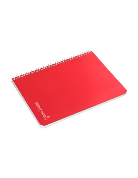 Cuaderno espiral liderpapel cuarto witty tapa dura 80h 75gr pauta ancha 3,5mm con margen colores surtidos