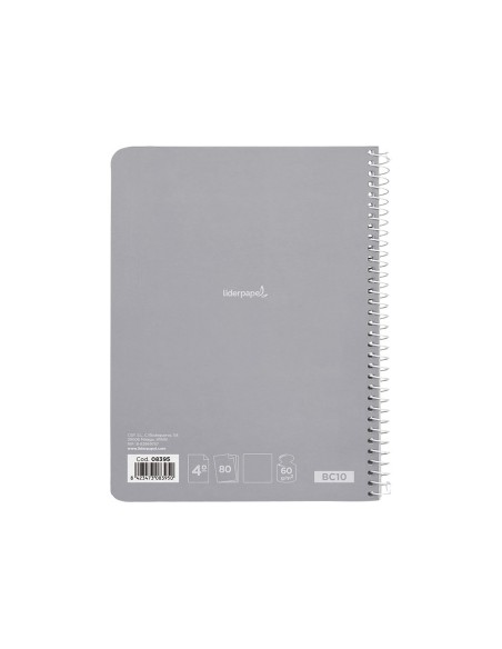 Cuaderno espiral liderpapel cuarto smart tapa...
