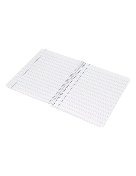 Cuaderno espiral liderpapel cuarto smart tapa blanda 80h 60gr pauta 2,5mm con margen colores surtidos