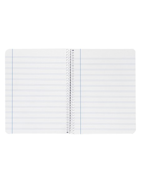 Cuaderno espiral liderpapel cuarto smart tapa blanda 80h 60gr pauta 2,5mm con margen colores surtidos