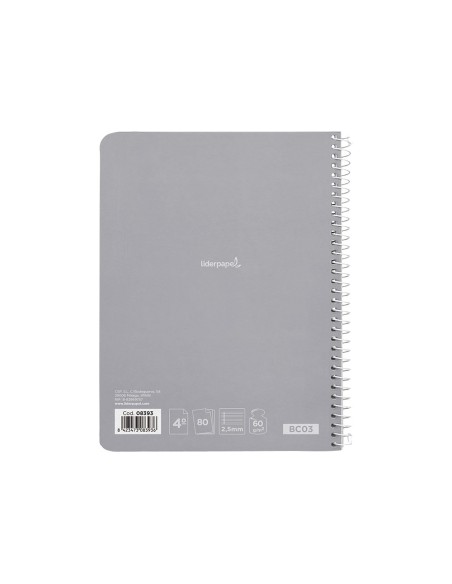Cuaderno espiral liderpapel cuarto smart tapa...
