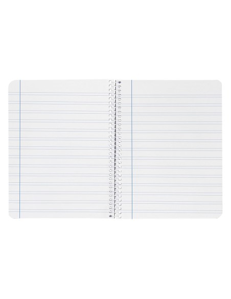 Cuaderno espiral liderpapel cuarto smart tapa blanda 80h 60gr pauta 3,5mm con margen colores surtidos