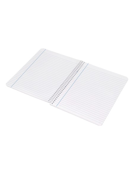 Cuaderno espiral liderpapel cuarto smart tapa blanda 80h 60gr horizontal 8mm con margencolores surtidos