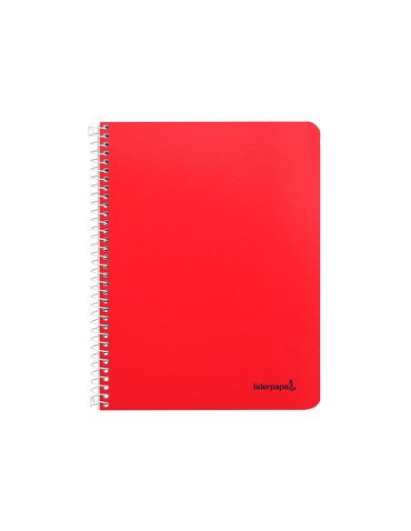 Cuaderno espiral liderpapel cuarto smart tapa blanda 80h 60gr cuadro 8mm con margen colores surtidos