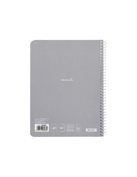 Cuaderno espiral liderpapel cuarto smart tapa...