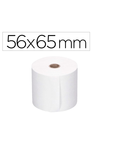 Rollo sumadora q-connect electro 56 mm ancho x 65 mm diametro sin bisfenol a