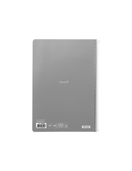 Cuaderno espiral liderpapel folio smart tapa...