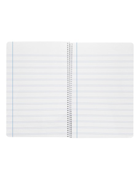 Cuaderno espiral liderpapel folio smart tapa blanda 80h 60gr pauta 2,5mm con margen colores surtidos