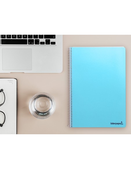 Cuaderno espiral liderpapel folio smart tapa...
