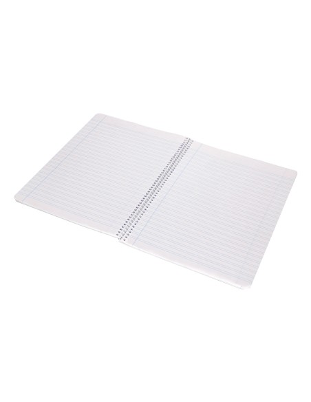 Cuaderno espiral liderpapel folio smart tapa blanda 80h 60gr pauta 3,5mm con margen colores surtidos