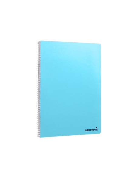 Cuaderno espiral liderpapel folio smart tapa blanda 80h 60gr pauta 3,5mm con margen colores surtidos