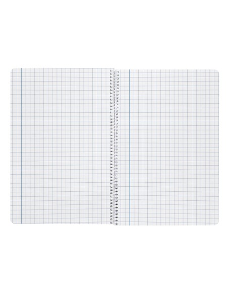 Cuaderno espiral liderpapel folio smart tapa blanda 80h 60gr cuadro 6 mm con margen colores surtidos