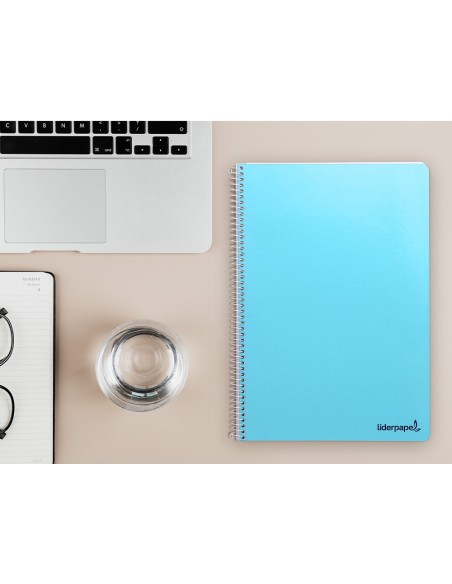 Cuaderno espiral liderpapel folio smart tapa...