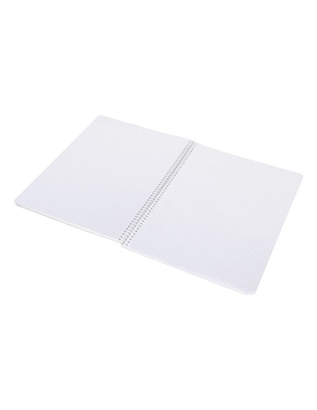 Cuaderno espiral liderpapel folio smart tapa blanda 80h 60gr cuadro 5 mm con margen colores surtidos