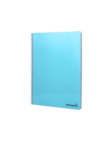 Cuaderno espiral liderpapel folio smart tapa blanda 80h 60gr cuadro 3 mm con margen colores surtidos