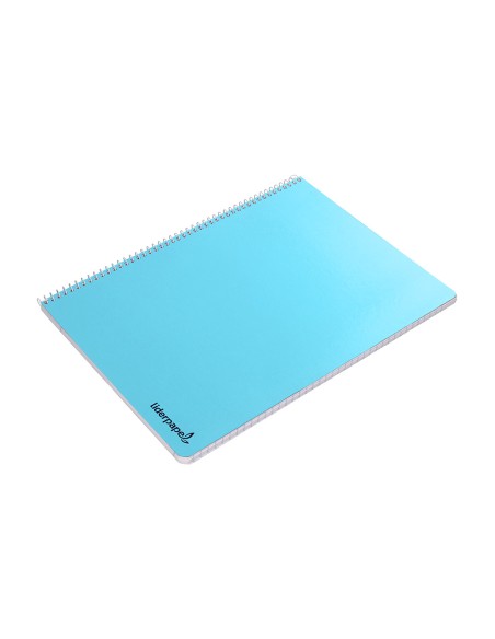 Cuaderno espiral liderpapel a4 micro smart tapa blanda 80h60gr horizontal 7mm doble margen 4 taladros colores