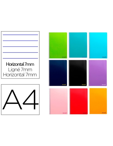 Cuaderno espiral liderpapel a4 micro smart tapa...