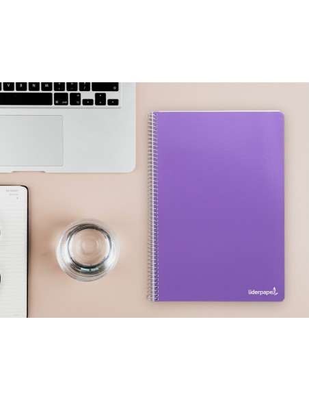 Cuaderno espiral liderpapel folio smart tapa...