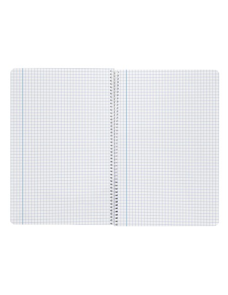 Cuaderno espiral liderpapel folio smart tapa blanda 80h 60gr cuadro 4mm con margen color violeta