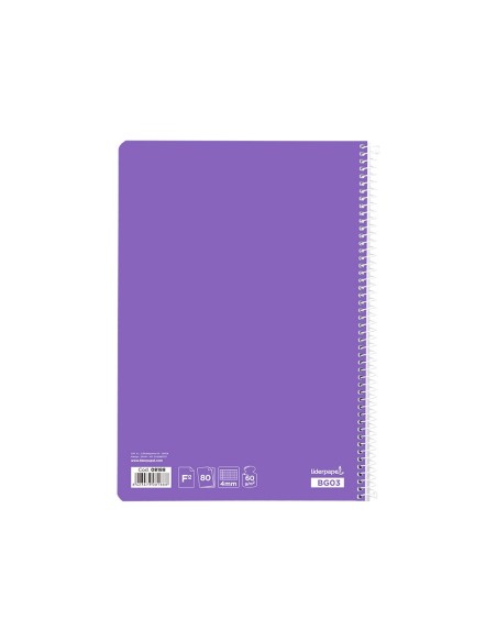Cuaderno espiral liderpapel folio smart tapa...