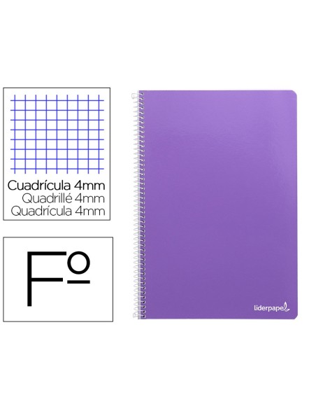 Cuaderno espiral liderpapel folio smart tapa...