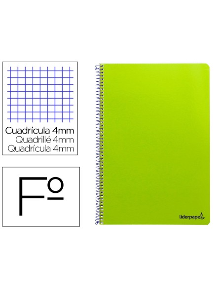 Cuaderno espiral liderpapel folio smart tapa...