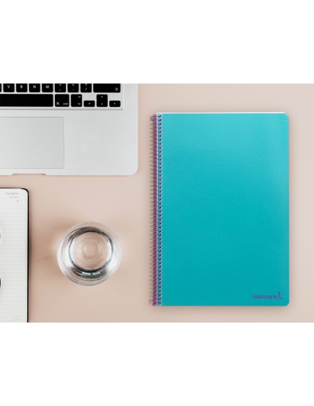Cuaderno espiral liderpapel folio smart tapa...