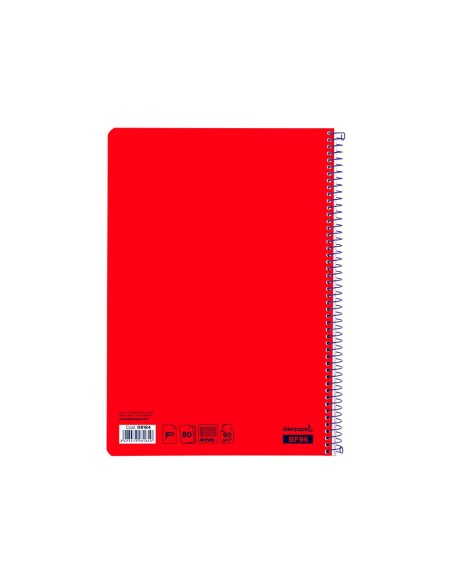 Cuaderno espiral liderpapel folio smart tapa...
