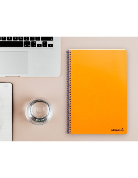 Cuaderno espiral liderpapel folio smart tapa...