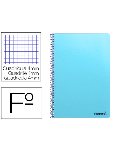 Cuaderno espiral liderpapel folio smart tapa...