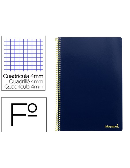Cuaderno espiral liderpapel folio smart tapa...