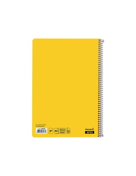 Cuaderno espiral liderpapel folio smart tapa...