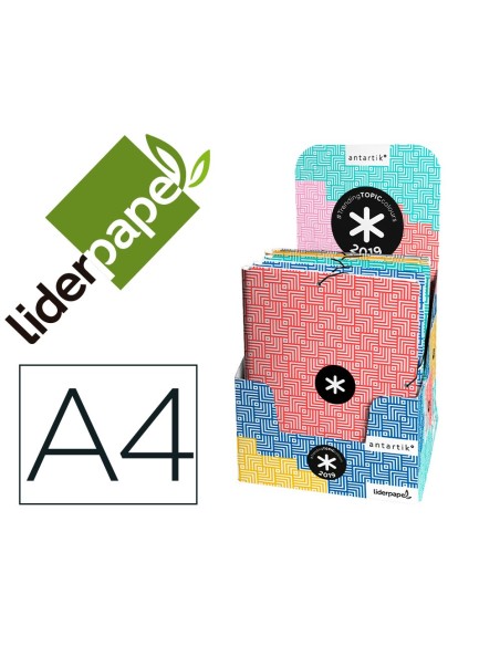 Carpeta liderpapel antartik gomas a4 3 solapas...