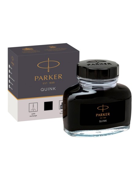 Tinta estilografica parker negra bote 57 ml