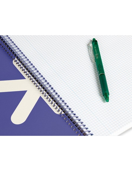 Cuaderno espiral liderpapel a4 micro antartik tapa dura 80h 100 gr cuadro 5 mm sin bandas 4 taladros color lavanda