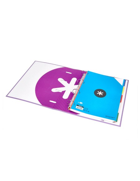 Carpeta con recambio antartik a4 cuadro 5mm...