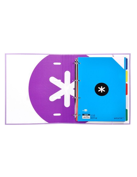 Carpeta con recambio antartik a4 cuadro 5mm...