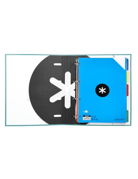 Carpeta con recambio antartik a4 cuadro 5mm...