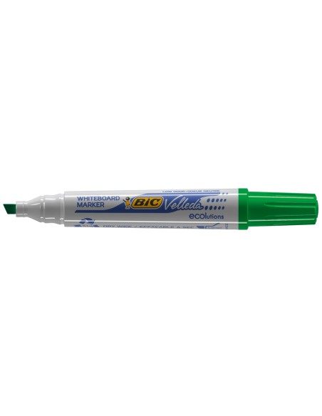Rotulador bic velleda para pizarra verde punta biselada 5,9 mm