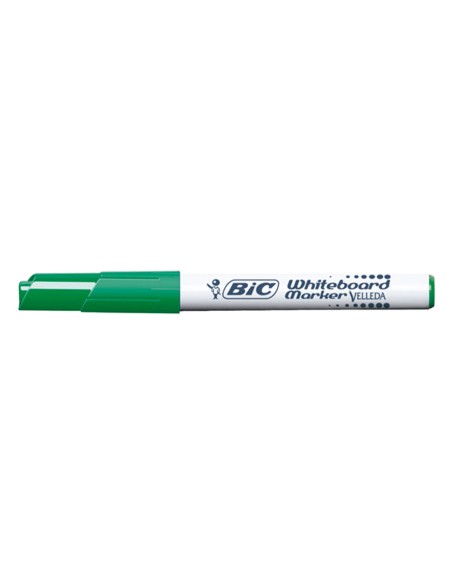 Rotulador bic velleda para pizarra verde punta redonda 1,4 mm