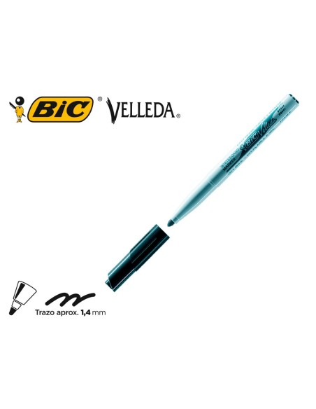 Rotulador bic velleda para pizarra negro punta...
