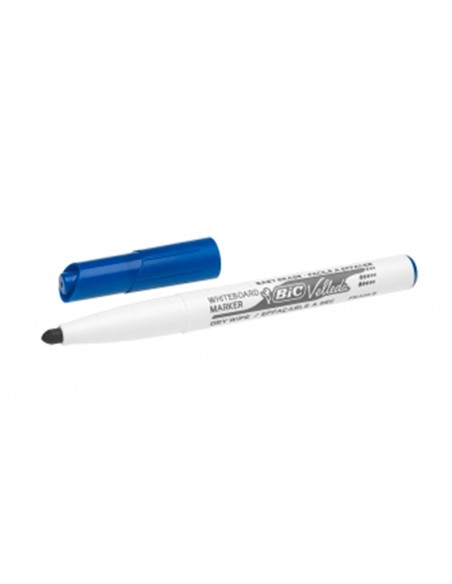 Rotulador bic velleda para pizarra azul punta...