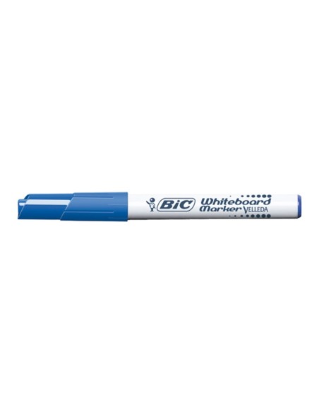 Rotulador bic velleda para pizarra azul punta...