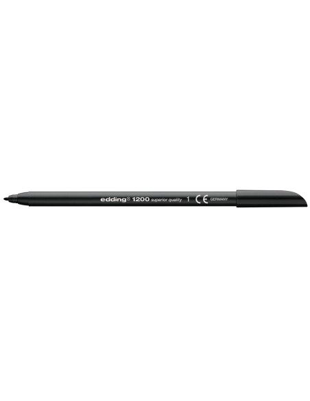 Rotulador edding punta fibra 1200 negro n.1...
