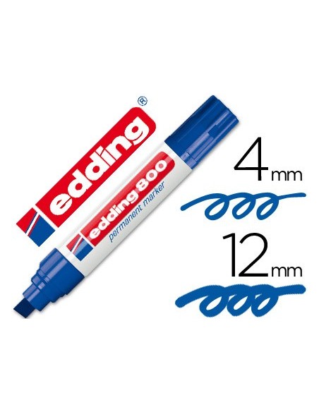Rotulador edding marcador permanente 800 azul...
