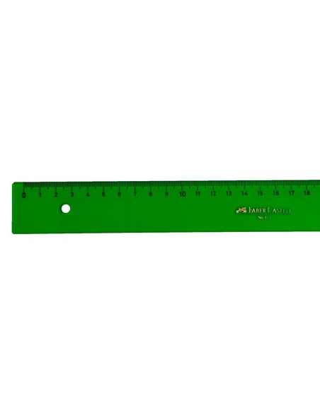 Regla faber castell 40 cm plastico verde