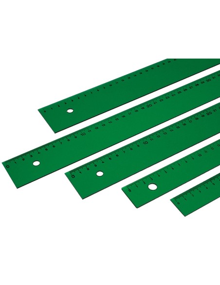 Regla faber castell 100 cm plastico verde